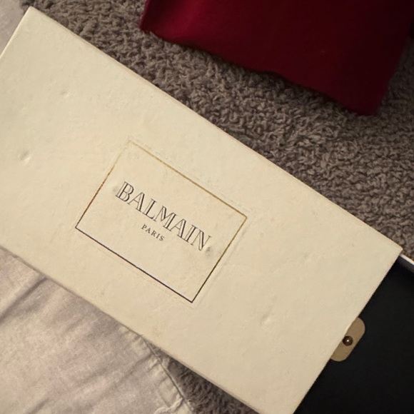 Balmain Silver and Black Sunglasses with Case